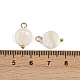 Подвески-диски из натуральных ракушек STAS-D378-31G-3