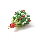 Подвески из стеклянных бусин рождественской тематики PALLOY-TA00027-3