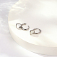 3 пара серег-колец из нержавеющей стали 304 ZS0378-4