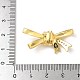 Латунные микропаве прозрачные подвески с фианитом KK-A236-12G-3