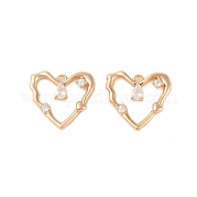 Подвески из латуни с прозрачным стеклом KK-N254-56G