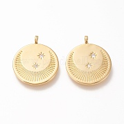 Латунные подвески ZIRC-L098-030G