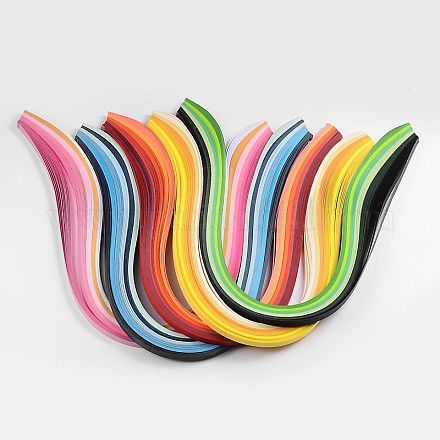 6 цвета рюш бумаги полоски DIY-J001-5mm-39cm-A-1