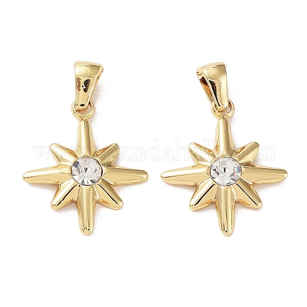 Подвески из нержавеющей стали 304 с искусственными камнями STAS-P329-15G-1