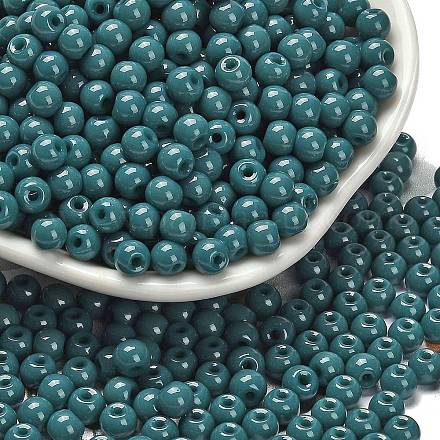 Непрозрачные цветные стеклянные бусины SEED-C001-02B-11-1