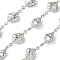 304 Stainless Steel Conch Link Chains, Soldered, with Spool, Stainless Steel Color, 18x10x5.5mm, about 5m/roll.