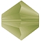 Preciosa® Crystal Beads, Czech Crystal, Bicone(451 69 302 Rondelle), 50230 840 Olivine Matt, 6mm, Hole:1mm