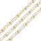 Handmade Brass Oval Link Chains, Soldered, with Spool, Nickel Free, Golden, 11.5x4.5x2mm, 5x6x3mm, about 16.40 Feet(5m)/Roll