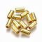 CCB Plastic Beads, Column, Golden, 5.5x2.5mm, Hole: 1.5mm, about 12800pcs/500g