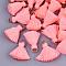 Polycotton(Polyester Cotton) Tassel Pendant Decorations, with Iron Findings, Light Gold, Light Coral, 20~30x7~8mm, Hole: 5mm