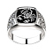 Alloy Rings for Men, Scorpio, Stainless Steel Color, US Size 11(20.6mm)