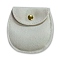 Velvet Jewelry Bag, for Bracelet, Necklace, Earrings Storage, Oval, WhiteSmoke, 8.5x8cm