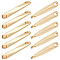 50Pcs Brass Connector Charms, Nickel Free, Bar Shaped Links, Real 18K Gold Plated, 15x2.5x2.5mm, Hole: 1.4mm