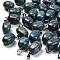 Natural Blue Agate(Dyed & Heated) Pendants, with Stainless Steel Color Plated 201 Stainless Steel Snap on Bails, Rectangle, 20.5~21x11~11.5x11~12.5mm, Hole: 8x4mm