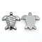 Non-magnetic Synthetic Hematite Pendants, Grade AA, Tortoise, 43x43x7.5mm, Hole: 1mm