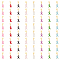 8 Sets Awareness Ribbon Alloy Enamel Pendant Decorations, Alloy Lobster Clasps Charms, Clip-on Charmsfor Keychain, Purse, Backpack Ornament, Mixed Color, 32mm, 8pcs/set