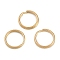 Ion Plating(IP) 304 Stainless Steel Keychian, Rings, Golden, 12.5x1.8mm