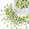 6/0 Glass Seed Beads, Opaque Colours Seep, Green Yellow, 4mm, Hole: 1.5mm, about 4500pcs/bag