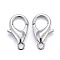Zinc Alloy Lobster Claw Clasps, Parrot Trigger Clasps, Cadmium Free & Lead Free, Platinum, 12x6mm, Hole: 1.2mm