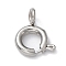 Non-Tarnish 304 Stainless Steel Smooth Surface Spring Ring Clasps, Stainless Steel Color, 6x1.6mm, Hole: 1.5mm