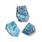 Natural Apatite Pendants, Polygon Charms, 21~26x16~19x6mm, Hole: 1mm