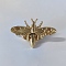 Zinc Alloy Twist Bag Lock Purse Catch Clasps, for DIY Bag Purse Hardware Accessories, Bees, Light Gold, 3.35x4.8cm