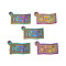 Rainbow Color Alloy Charms, Cadmium Free & Nickel Free & Lead Free, Paper Currency, 13x20.5x2.5mm, Hole: 1.6mm