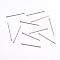 Tarnish Resistant 304 Stainless Steel Flat Head Pins, Stainless Steel Color, 25x0.7mm, Head: 1.8mm