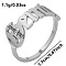 Non-Tarnish Adjustable Stainless Steel Constellations Cuff Ring for Couples, Simple and Personalized Design, Stainless Steel Color, Gemini, Inner Diameter: 17mm
