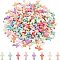 NBEADS About 200 Pcs Cross Acrylic Pendants, Random Colors Opaque Cross Pendants Crucifix Cross Charm Beads with Iron Finding for Easter DIY Crafts Bracelet Necklace Jewelry Making, Hole: 3mm