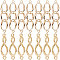 Beebeecraft 20Pcs/Box 2 Styles Infinity Charms 18K Gold Plated Brass Link Connectors with 2 Holes for DIY Jewelry Bracelet Necklace Earring Making Crafting
