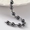 Gunmetal Tone Brass Handmade Non-Magnetic Hematite Beaded Chains, Unwelded, For Necklaces Bracelets Making, Black, 39.3 inch
