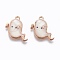 Alloy Enamel Pendants, Ghost, Light Gold, White, 19.2x19.5x2.7mm, Hole: 1.6mm