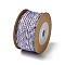 12M 3-Ply Polyester Cotton Cord, Lilac, 2.5mm, about 13.12 Yards(12m)/Roll