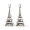 Tibetan Style Alloy Pendant, Eiffel Tower, Lead Free & Cadmium Free, Antique Silver, 33x13mm, Hole: 2.2mm