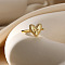 304 Stainless Steel Enamel Adjustable Finger Rings for Women, Heart, 11.5x11.5mm, US Size 5 3/4(16.3mm)