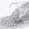 TOHO Round Seed Beads, Japanese Seed Beads, (261) Inside Color AB Crystal/Gray Lined, 15/0, 1.5mm, Hole: 0.7mm, about 3000pcs/10g