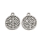 Non-Tarnish 304 Stainless Steel Charms, Laser Cut, Saint Benedict Medal, with Word CssmlNdsmd, Stainless Steel Color, 14.5x12x1mm, Hole: 1.5mm
