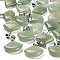 Natural Green Aventurine Pendants, with Stainless Steel Color Plated 201 Stainless Steel Snap on Bails, Sector, 20~20.5x21~22x5.5~6mm, Hole: 6x4mm