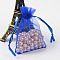 Organza Gift Bags with Drawstring, Wedding Party Christmas Favor Gift Bags, Organza Pouches for Potpourri, Blue, 9x7cm
