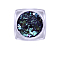 Hexagon Shining Nail Art Decoration Accessories, with Glitter Powder and Sequins, DIY Sparkly Paillette Tips Nail, Marine Blue, Powder: 0.1~0.5x0.1~0.5mm, Sequin: 0.5~3.5x0.5~3.5mm, about 1g/box