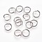 Tarnish Resistant 304 Stainless Steel Open Jump Rings, Stainless Steel Color, 10x1mm, 18 Gauge, Inner Diameter: 7.5mm, 2000pcs/bag