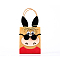 DIY Rectangle with Donkey Pattern Kraft Paper Bag Making Set, Including Paper Bag, Non Woven Fabrics Stickers, Paper Cord, Eyes Cabochons, Mixed Color, 306mm, Bag: 210x160x1.5mm, Unfold: 210x160x80mm