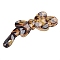 Resin Banana Hair Clips, Bowknot, Hair Accessories for Women Girls, Light Khaki, 97x31mm