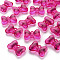 Transparent Acrylic Pendants, Bowknot, Camellia, 21x29x10.5mm, Hole: 2.5mm, about 118pcs/500g