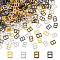 320Pcs 4 Colors  Rectangle Shape Alloy Buckle Clasps, For Doll Webbing, Strapping Bags, Garment Accessories, Mixed Color, 6.5x4.5x1mm, Hole: 1.5x2.5mm, 80pcs/color