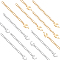 UNICRAFTALE 20pcs 65mm Long Curb Chain with 202 Stainless Steel Dolphin Charms 304 Stainless Steel Chain Extender 2 Colors Chains for DIY Jewelry Making