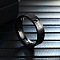 Hand in Hand Pattern 201 Stainless Steel Finger Couple Rings, Black, US Size 10(19.8mm)