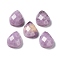 Natural Amethyst Cabochons, Faceted Teardrop, 12.5~13x8.5~9x4.5~5mm