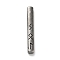 Retro 304 Stainless Steel Pendants, Rectangle with Rune Charm, Antique Silver, 46x6.5x5.5mm, Hole: 3mm